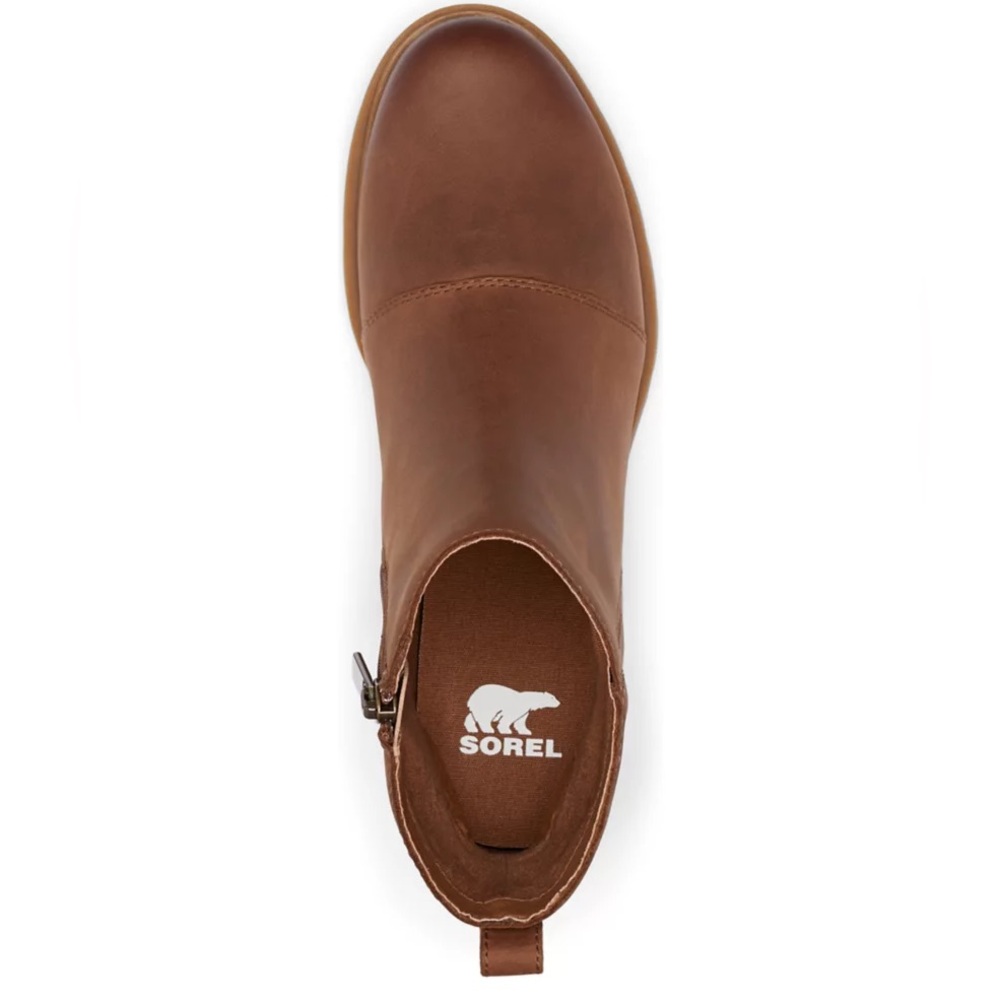 Sorel Tan Leather Ankle Boots